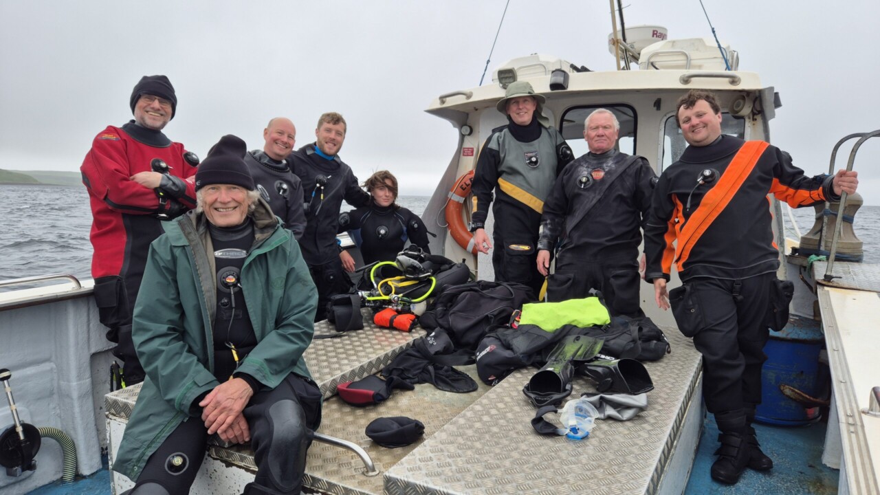 Bath Divers on the boat in Skye by Keith Wilson