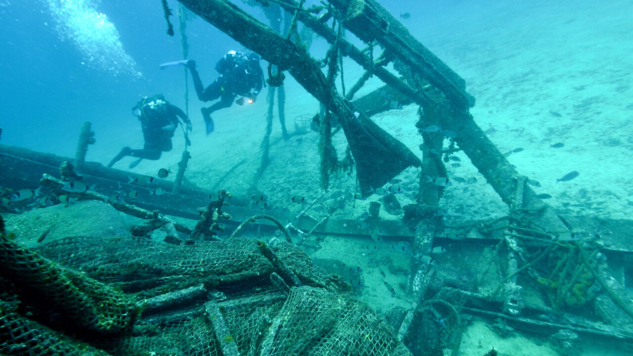 Wrecked fishing boat, Croatia by Keith Wilson